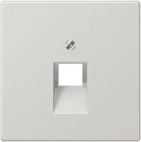 Лицевая панель Jung LS990 для 1-м. розетки RJ11/RJ45 серый картинка